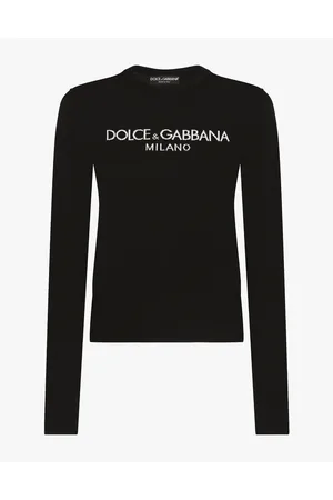 Dolce & Gabbana Maglia In Lana Con Intarsio Logo - Donna Maglioni E Cardigan 36
