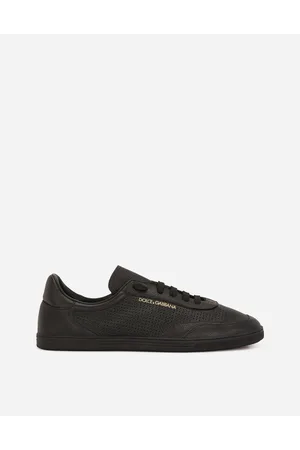 Dolce & Gabbana Sneaker Saint Tropez In Pelle Di Vitello Traforata - Uomo Sneaker Nero 44
