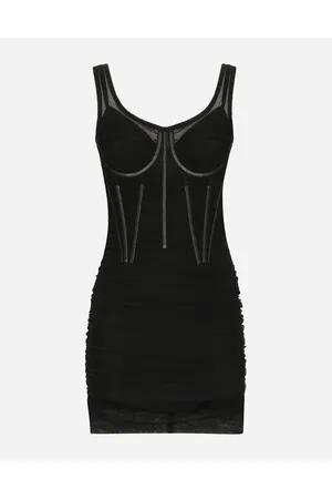 Dolce & Gabbana Abito Corto In Tulle Con Dettagli Bustier - Donna Abiti 44
