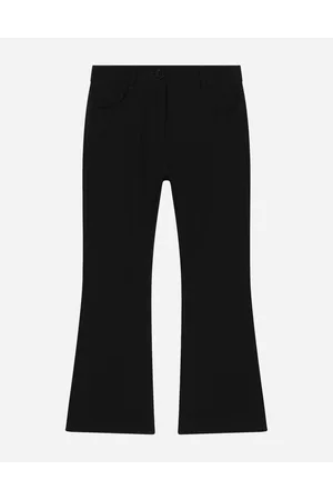 Dolce & Gabbana Pantaloni Flare In Cady Con Logo Dg - Donna Pantaloni E Gonne 2 Years