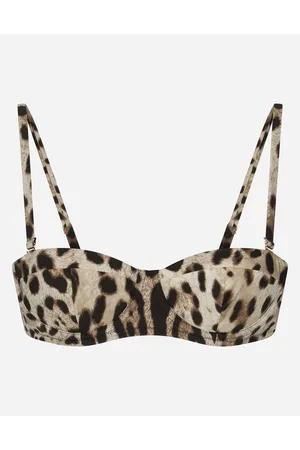 Dolce & Gabbana Reggiseno A Balconcino Da Mare Stampa Leopardo - Donna Beachwear Stampa Animalier Jersey 1