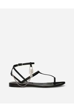 Dolce & Gabbana Sandalo In Vernice - Donna Flat Shoes Pelle 36.5