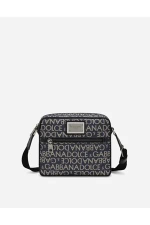 Dolce & Gabbana Borsa A Tracolla In Jacquard Spalmato - Uomo Borse A Tracolla Tessuto Onesize