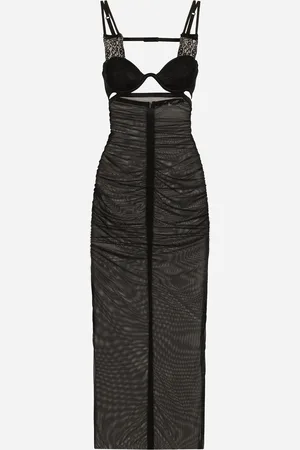 Dolce & Gabbana Abito Longuette In Tulle Con Dettagli Bustier - Donna Abiti 36