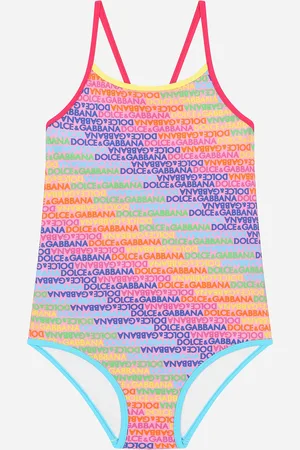 Dolce & Gabbana Costume Intero In Tessuto Indemagliabile Logomania - Donna Beachwear 2 Years