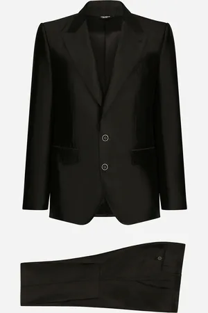 Dolce & Gabbana Abito Sicilia Monopetto Shantung Di Seta - Uomo Abiti E Giacche Seta 44
