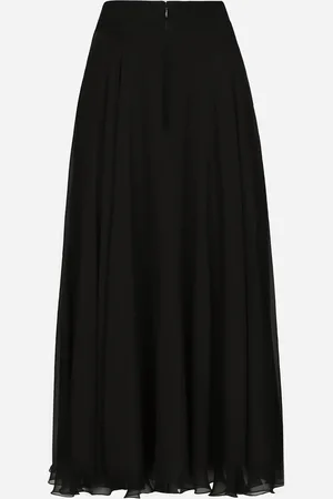 Dolce & Gabbana Gonna Longuette A Ruota In Chiffon - Donna Gonne Seta 40
