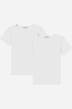 Dolce & Gabbana Bi-pack T-shirt Manica Corta In Jersey - Uomo Nightwear & Underwear Bianco Cotone 12 Years