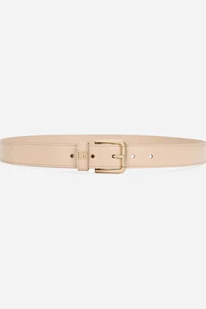 Dolce & Gabbana Cintura Con Logo Dg - Donna Cinture Rosa Pelle 75