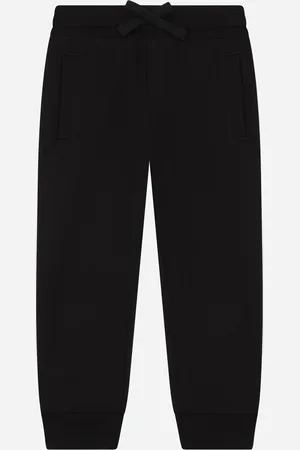 Dolce & Gabbana Pantalone Jogging In Jersey Con Placca - Uomo Pantaloni E Shorts 3 Years