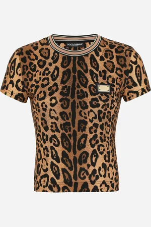Dolce & Gabbana T-shirt Manica Corta Crespo Leo - Donna T-shirts E Felpe 38