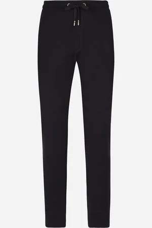 Dolce & Gabbana Pantalone Jogging In Cashmere - Uomo Pantaloni E Shorts Blu 44