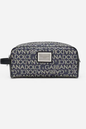 Dolce & Gabbana Necessaire In Jacquard Spalmato - Uomo Portadocumenti E Clutch Tessuto Onesize