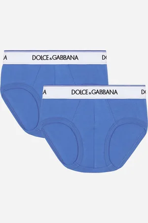 Dolce & Gabbana Bi-pack Slip In Jersey Con Elastico Logato - Uomo Nightwear & Underwear 2 Years