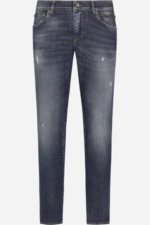 Dolce & Gabbana Jeans Slim In Denim Stretch - Uomo Denim Multicolore 44