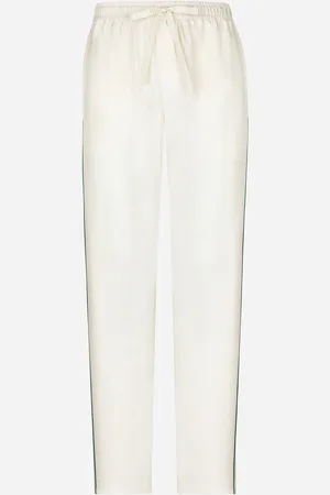 Dolce & Gabbana Pantalone Jogging In Seta Con Ricamo Dg - Uomo Pantaloni E Shorts 44