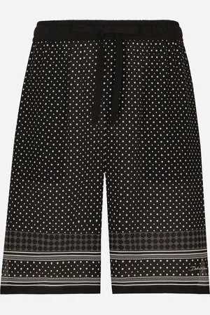 Dolce & Gabbana Bermuda Jogging In Seta Cravatteria - Uomo Pantaloni E Shorts 44