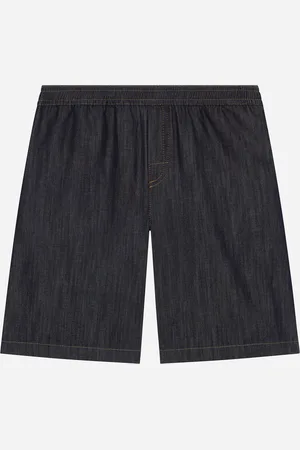 Dolce & Gabbana Bermuda In Denim Con Logo Dg - Uomo Pantaloni E Shorts Multicolore 10 Years