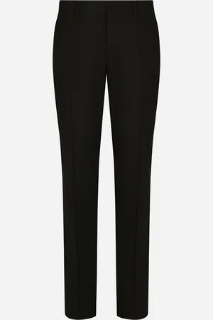 Dolce & Gabbana Pantalone Sartoriale In Saia Stretch - Uomo Pantaloni E Shorts 46