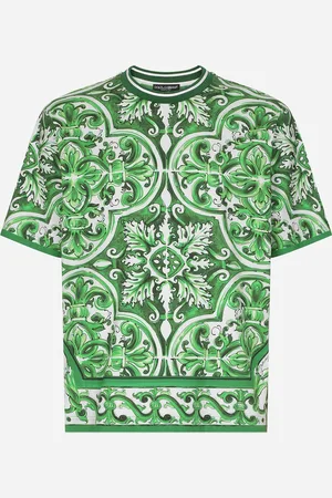 Dolce & Gabbana T-shirt In Cotone Con Maiolica - Uomo T-shirts E Polo 46