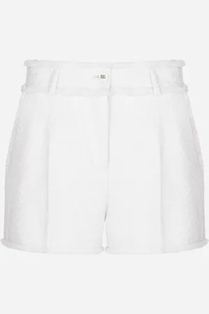 Dolce & Gabbana Shorts In Tweed Rachel - Donna Pantaloni E Shorts Bianco 38