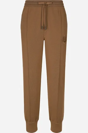 Dolce & Gabbana Pantalone Jogging In Lana - Uomo Pantaloni E Shorts Beige 46
