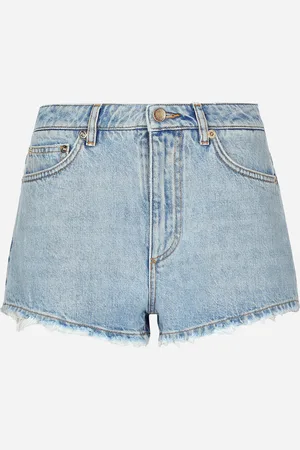 Dolce & Gabbana Shorts In Denim Di Cotone - Donna Denim Multicolore 38