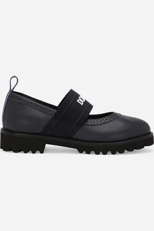 Dolce & Gabbana Ballerina In Pelle Di Vitello Nappato Con Elastico Logato - Donna Scarpe (24-38) Multicolore Pelle 29