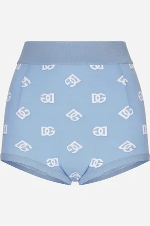 Dolce & Gabbana Culotte In Lana E Seta Con Intarsio Logo Dg - Donna Pantaloni E Shorts 40