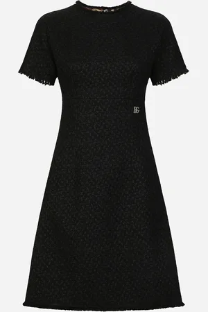 Dolce & Gabbana Abito Midi In Tweed Rachel Con Logo Dg - Donna Abiti 36