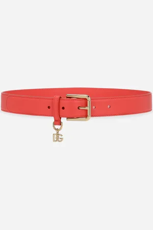 Dolce & Gabbana Cintura Con Charm Dg - Donna Cinture Pelle 80