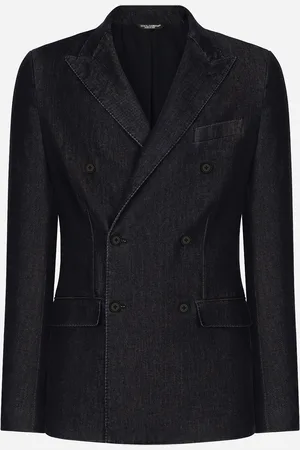 Dolce & Gabbana Giacca Taormina Doppiopetto In Denim - Uomo Denim Multicolore 44