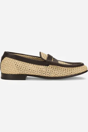 Dolce & Gabbana Mocassino In Rafia Intrecciata - Uomo Driver E Mocassini 41