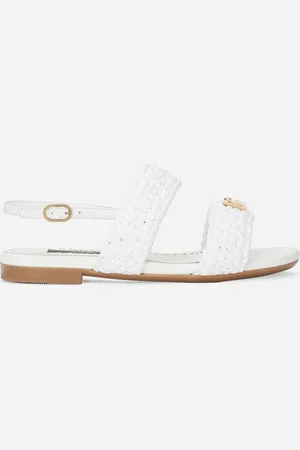 Dolce & Gabbana Sandalo In Pelle Di Vitello Con Lavorazione A Uncinetto - Donna Scarpe (24-38) 28