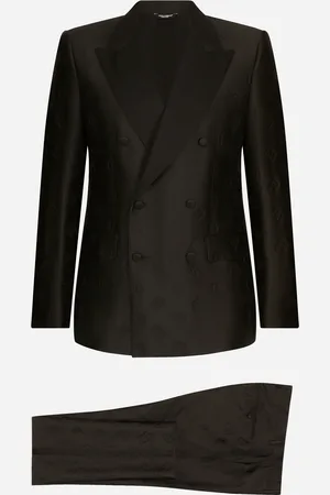 Dolce & Gabbana Abito Tuxedo Sicilia Doppioppetto Dg Monogram - Uomo Abiti E Giacche Tessuto 46