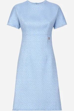 Dolce & Gabbana Abito Midi In Tweed Rachel Con Logo Dg - Donna Abiti 36