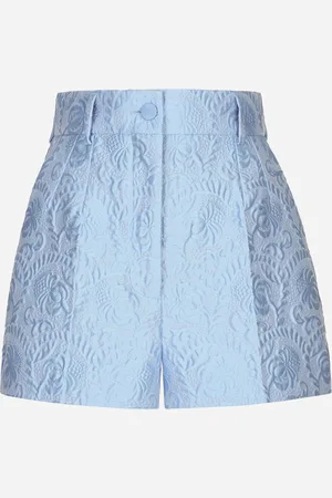 Dolce & Gabbana Shorts In Jacquard Matelassé Floreale - Donna Pantaloni E Shorts 36