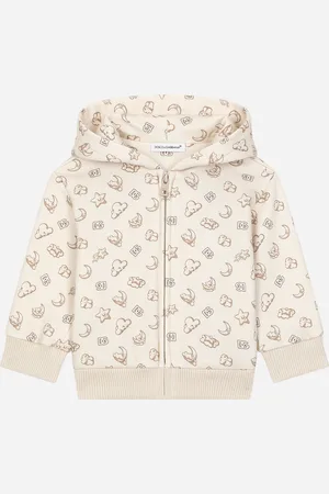 Dolce & Gabbana Felpa Con Cappuccio In Jersey Con Stelle E Lune - Uomo Topwear 3/6 Months