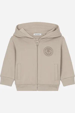 Dolce & Gabbana Felpa Con Cappuccio In Jersey Con Logo Dg - Uomo Topwear 3/6 Months