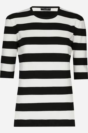 Dolce & Gabbana Maglia A Intarsio Righe In Lana - Donna Maglioni E Cardigan 36
