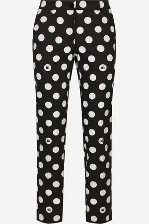 Dolce & Gabbana Pantaloni In Cotone Pois - Donna Pantaloni E Shorts 38
