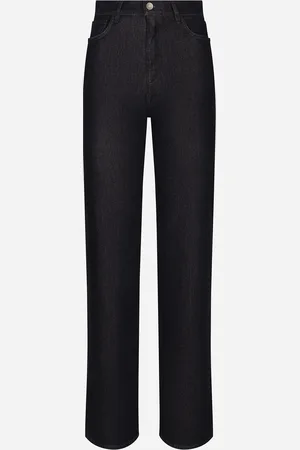 Dolce & Gabbana Jeans Flare In Denim Di Cotone E Seta - Donna Denim Multicolore 36