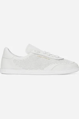 Dolce & Gabbana Sneaker Saint Tropez In Pelle Di Vitello Traforata - Uomo Sneaker Bianco 44