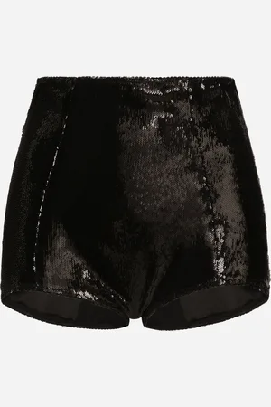 Dolce & Gabbana Culotte Vita Alta In Paillettes - Donna Pantaloni E Shorts Paillettes 40