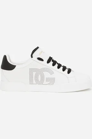 Dolce & Gabbana Sneaker Portofino In Pelle Di Vitello - Donna Sneaker Nero 35
