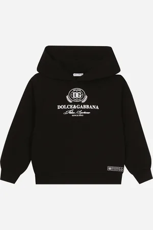 Dolce & Gabbana Felpa Con Cappuccio In Jersey Con Logo - Uomo T-shirts E Felpe 10 Years
