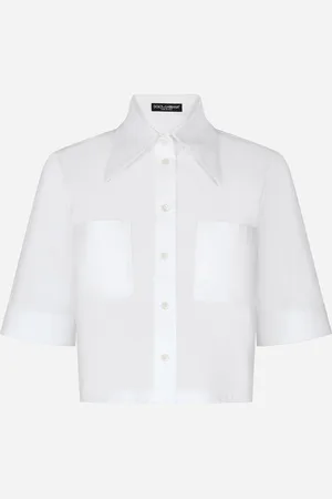 Dolce & Gabbana Camicia Corta In Cotone - Donna Camicie E Top Bianco Cotone 38