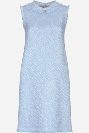 Dolce & Gabbana Abito Senza Maniche In Tweed Rachel Con Logo Dg - Donna Abiti 38