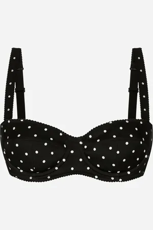 Dolce & Gabbana Reggiseno A Balconcino Pois - Donna Intimo 1b