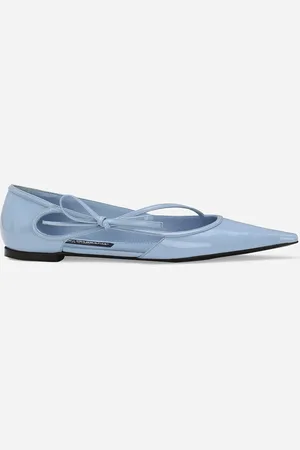 Dolce & Gabbana Ballerina In Pelle Di Vitello Lucida - Donna Flat Shoes Pelle 35.5